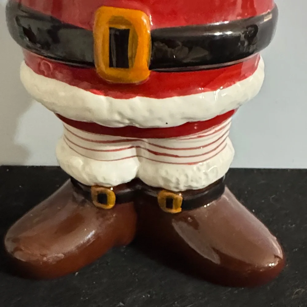 Festive Santa Candle Holder - Red and White 2002 Target Santa candle holder